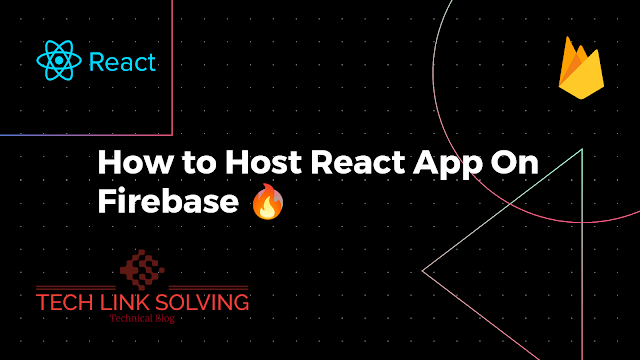 How to Host React app on firebase?